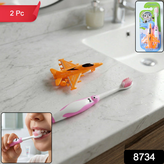 cartoon airplane toothbrush kids