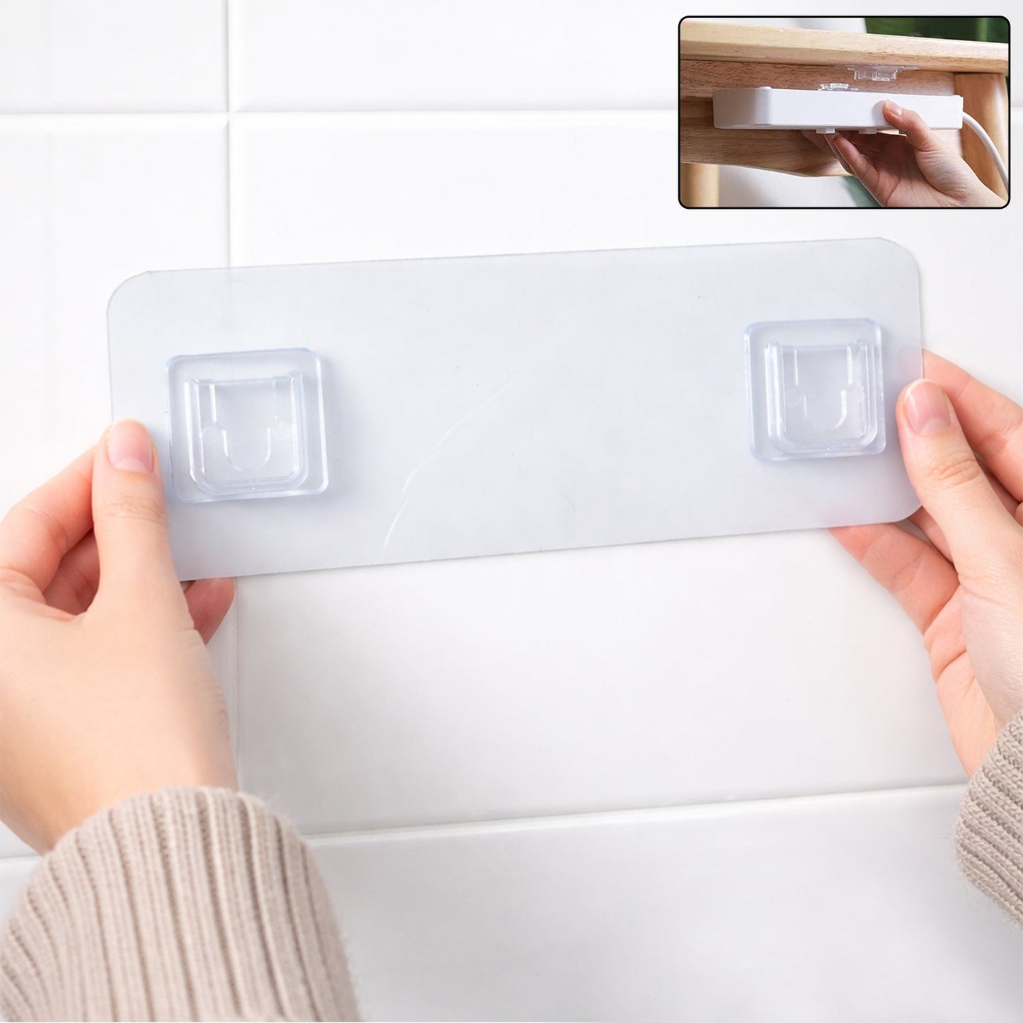Multipurpose Wall Mounted Self Adhesive Hanger (1 Pc)