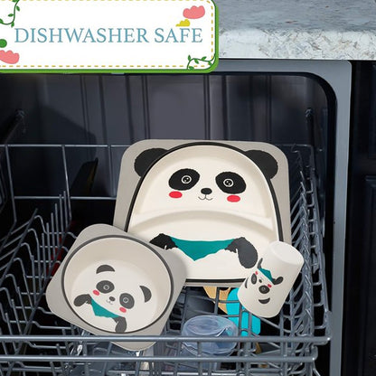 Eco Panda Kids Dining Set – BPA-Free & Reusable
